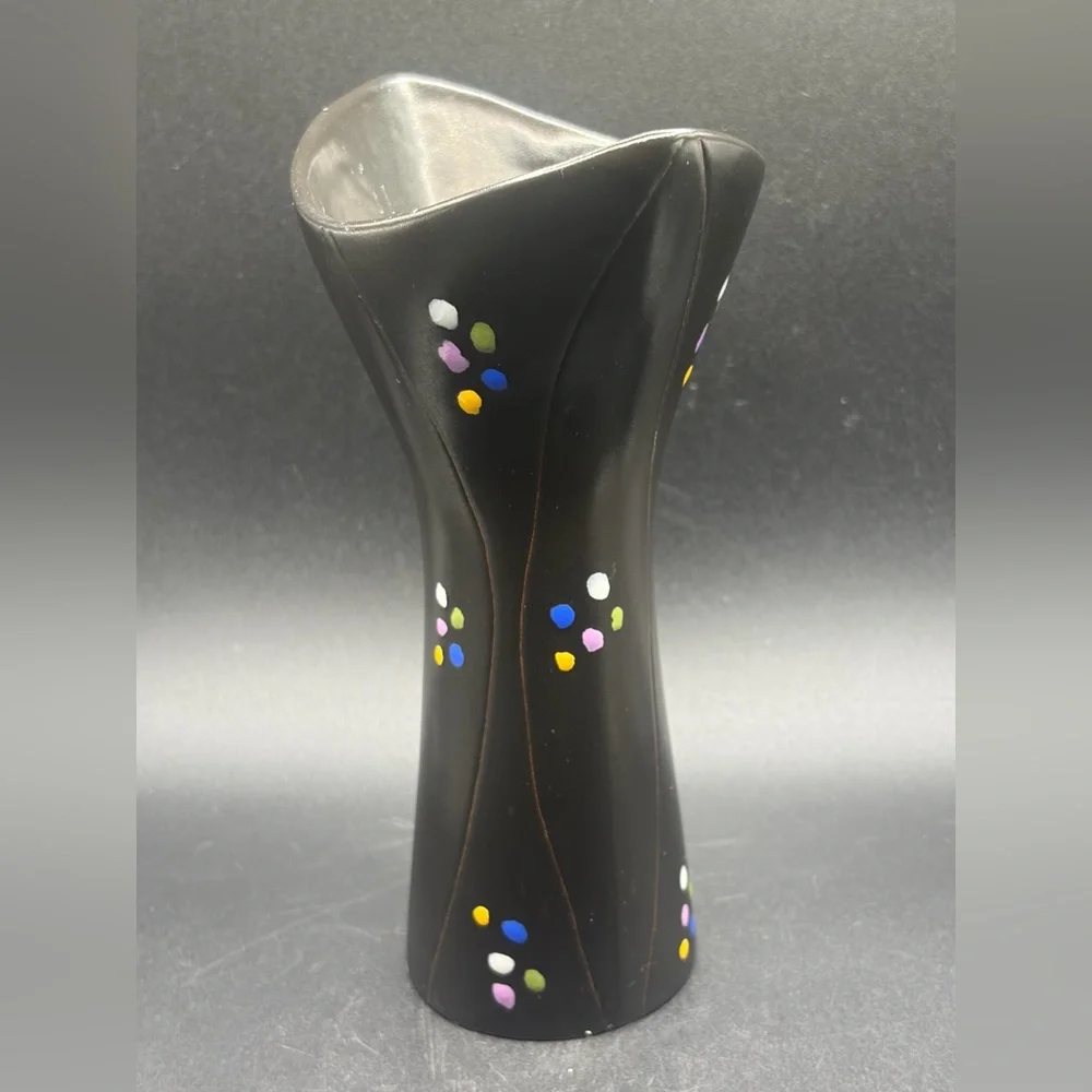 Hjordis Oldfors Poang Series Handmade Hand Painted Pottery Vase, Upsala Ekeby